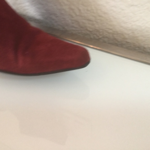 Via Spiga tall red suede.boots with sexy back button detailπ - Picture 16 of 16